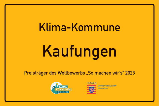 Ortsschild Kaufungen